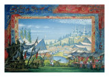 Set Design for 'Sorochintsy Fair'  written by Modest Petrovich Musorgsky