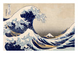 The Great Wave off Kanazawa from from the Series '36 Views of Mt Fuji'  Hokusai  Katsushika