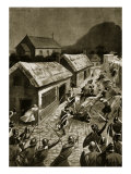 The Storming of Berwick by the Scots  Illustration from 'Hutchinson's Story of British Nation'