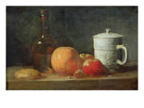 Still Life with Fruit and Wine Bottle