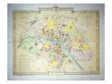 Map of Paris in 1789  1887
