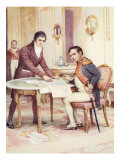 Fulton Explains His Submarine to Napoleon