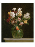 Narcisses Blancs  Jacinthes et Tulipes  1864