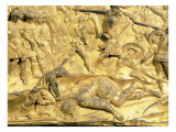 David and Goliath  Detail from the Original Panel from the East Doors of the Baptistery  1425-52