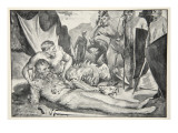 The Death of Beowulf  from 'Hero Myths and Legends of the British Race' by MI Ebbutt  1910