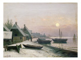 Fishing Boats in the Winter Sunlight
