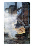 Steelworks at Chasse  Isere  1917