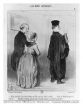 Series 'Les Bons Bourgeois'  Marvellous to Have a Son who is a Lawyer  Illustration  'Le Charivari'