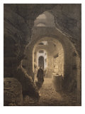 Catacombs of San Calixto in Rome  Illustration from the Album 'Rome Dans Sa Grandeur'  1870
