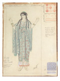 Lady-in-waiting  Costume Design for 'Hippolytus' by Euripides