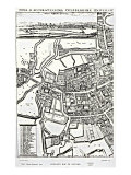 Loggan's Map of Oxford  Eastern Sheet  from 'Oxonia Illustrated'  published 1675