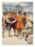 Magellan Consults with His Navigators