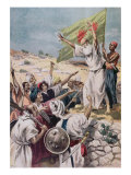 Preaching 'Holy War' During Uprising in British India  Illustration from 'Le Petit Journal'  1897
