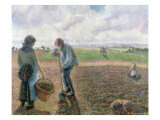 Peasants in the Field  Eragny  1890