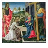 Annunciation with St Joseph and St John the Baptist  c1485