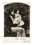 Arthur Hughes and His Daughter Agnes  12th October 1863