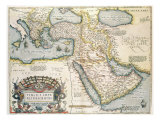 Map of the Middle East  from Theatrvm Orbis Terrarvm  1570