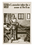 Sir Launcelot Takes the Armor of Sir Kay  Illustration from 'The Story of Champions of Round Table'