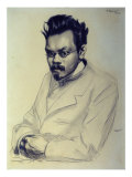 Portrait of Alexei M Remizov  1907