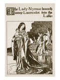 The Lady Nymue Beareth Away Launcelot into the Lake  Illustration from 'The Story of the Champions 