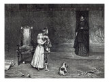 Appearance of Countess of Derby in Golden room  scene from Scott's 'Peveril of Peak'