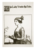 The Lady Yvette the Fair  Illustration from 'The Story of the Champions of the Round Table'