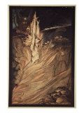 Appear  flickering fire!  illustration from 'The Rhinegold and the Valkyrie'