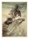 The Rhinemaidens Teasing Alberich  illustration from 'The Rhinegold and the Valkyrie'  1910