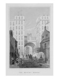 The Regent Bridge  Edinburgh  engraved by Thomas Barber  1829