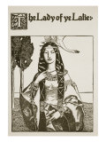The Lady of Ye Lake  Illustration from 'The Story of King Arthur and His Knights'  1903