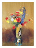 Wild Flowers in a Long-necked Vase  c1912