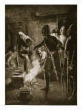 Curfew  Illustration from 'Hutchinson's Story of the British Nation'  C1920