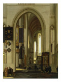 Interior of a Church with Figures  1685