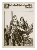 The Lady of the Lake and Sir Galahad  Illustration from 'The Story of the Grail and the Passing of 