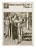 Tristram Succors the Lady Moeya  Illustration from 'The Story of the Champions of the Round Table'
