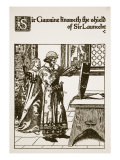 Sir Gawaine Knoweth the Shield of Sir Launcelot  Illustration from 'The Story of Sir Launcelot and 