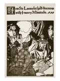 Sir Launcelot with Ye Merry Minstrels  Illustration 'The Story of Sir Launcelot and His Companions'