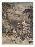 Fricka approaches in anger  illustration from 'The Rhinegold and the Valkyrie'  1910