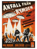 Earth vs the Flying Saucers  Swedish Movie Poster  1956
