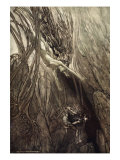 Seize the despoiler! Rescue the Gold! Help Us!  illustration from 'The Rhinegold and the Valkyrie'