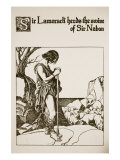 Sir Lamorack Herds the Swine of Sir Nabon  Illustration 'The Story of Champions of Round Table'