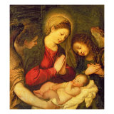 Madonna and Child with Two Angels