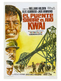 Bridge on the River Kwai  Spanish Movie Poster  1958