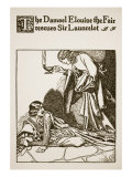 Damsel Elouise the Fair Rescues Sir Launcelot  for 'The Story of Sir Launcelot and His Companions'