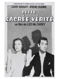 The Awful Truth  French Movie Poster  1937