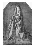 Drapery Study for a Kneeling Figure Seen in Three-quarter Profile to the Left  c1475