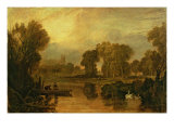 Eton College from the River  or The Thames at Eton  c1808