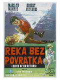 River of No Return  Yugoslavian Movie Poster  1954