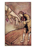 Original Watercolour Illustration for 'Gulliver's Travels' by Swift  Gulliver in Brobdingnag  1909