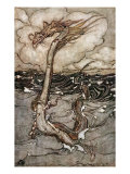 A Young Girl Riding a Sea Serpent  1904
